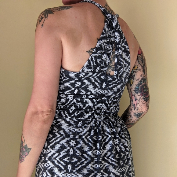 Nine 1 Eight Aztec Print Maxi Dress Small - Picture 4 of 7